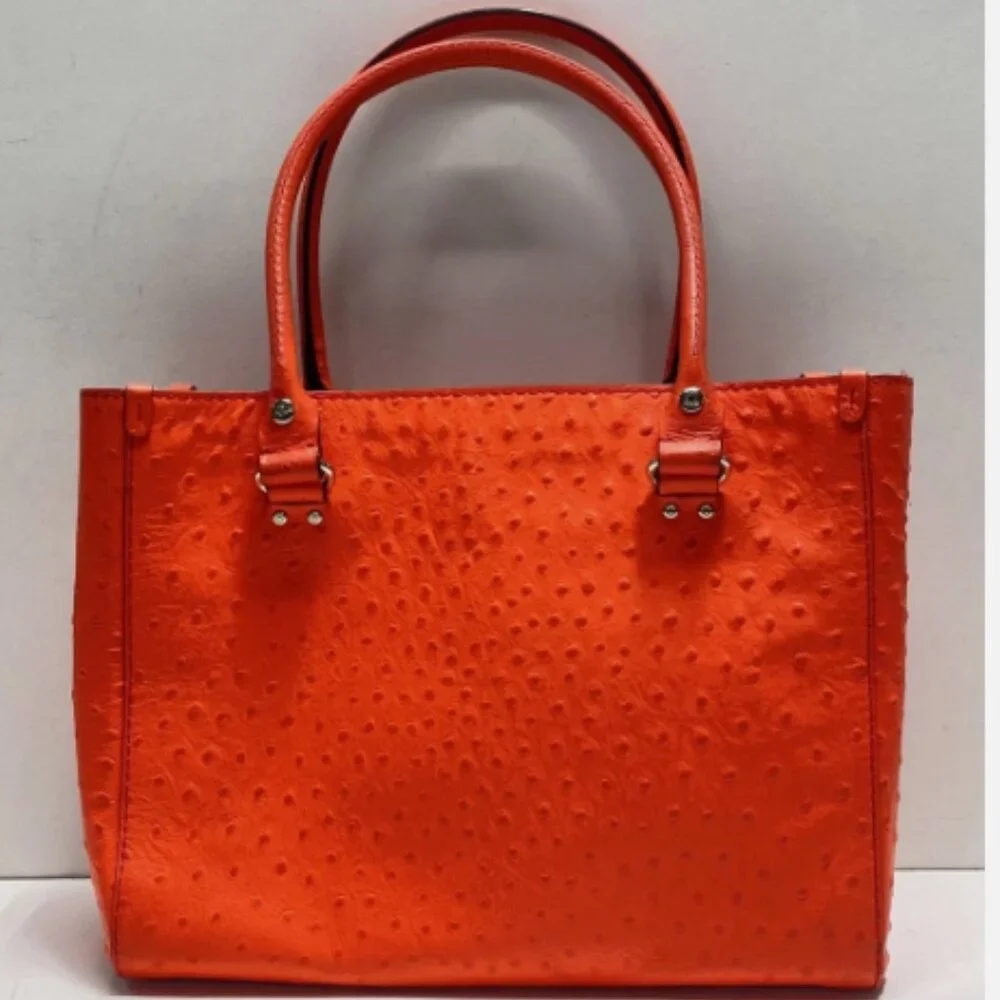 Kate Spade Wellesley Quinn Bag in Ostrich Flame EUC - Picture 2 of 5